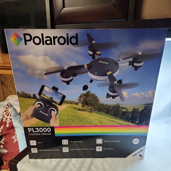Polaroid Drone PL3000 Camera Drone - Wifi - New in Box 720P 10 Min Flight Time - Picture 1 of 16